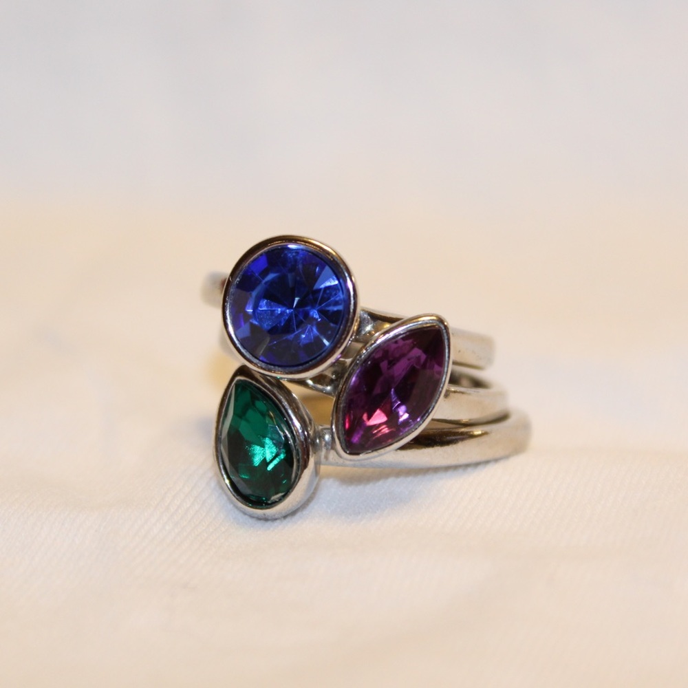 Three stackable rings